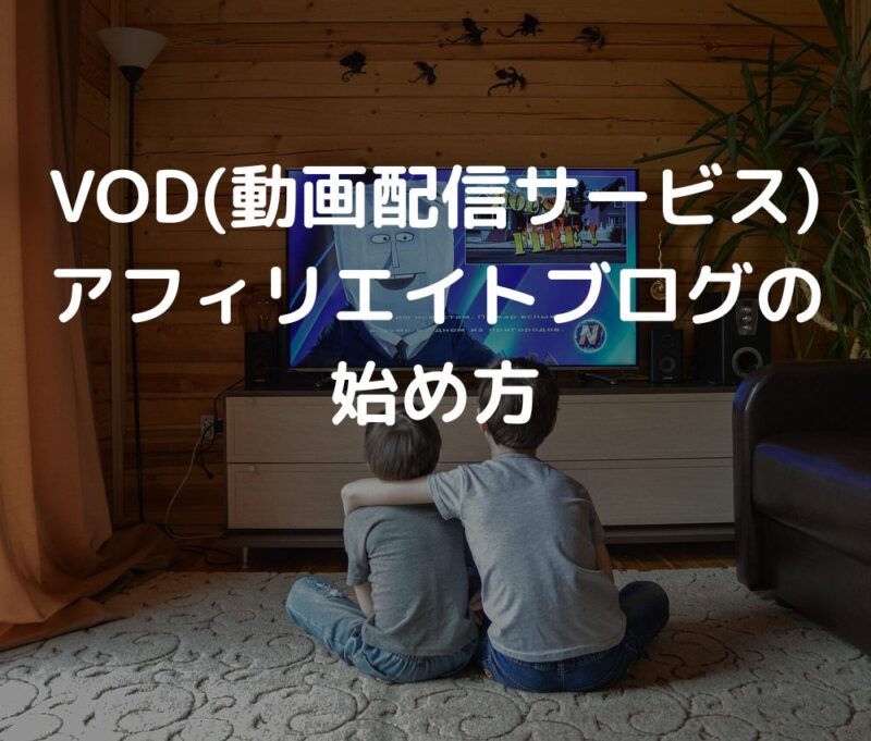 VOD(動画配信サービス)アフィリエイトブログの始め方